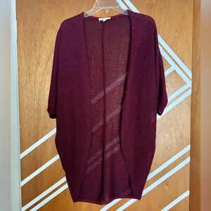 Long, lightweight cardigan with elbow length sleeves